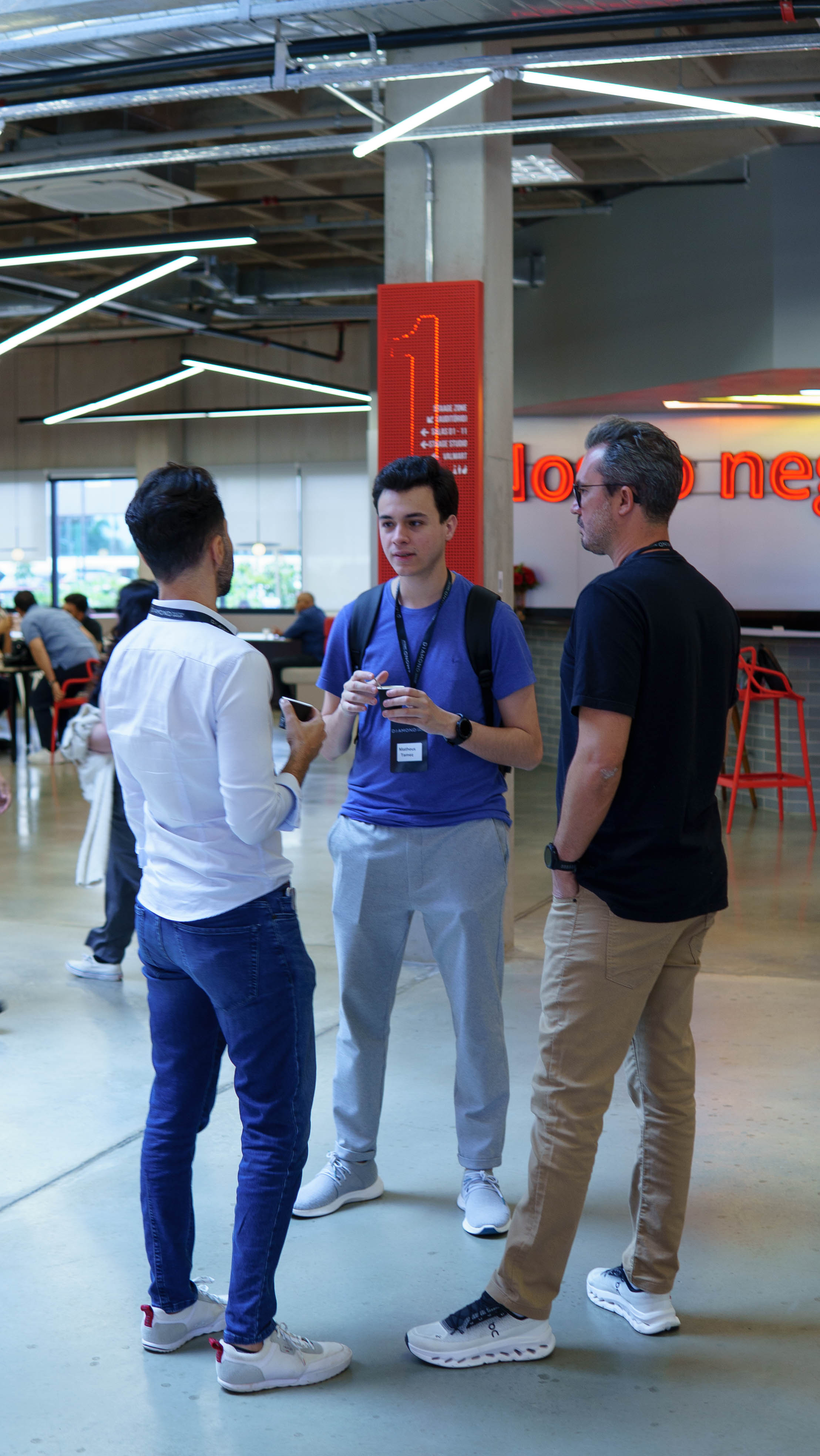 Networking entre participantes do evento